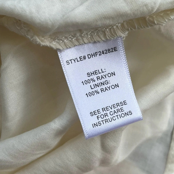 The Room Cream Floral Deep V Maxi Dress with Open Back Size Large - Picture 13 of 14